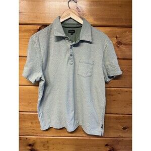 Buffalo David Bitton Polo Shirt Mens Size M Green Short Sleeve Adults